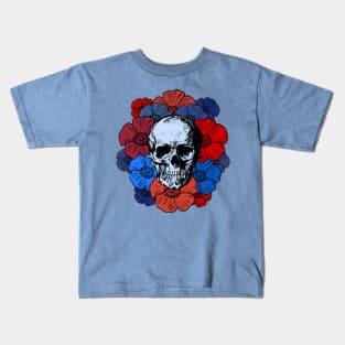 Skull and Flowers Kids T-Shirt